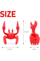 Silicone Utensil Rest, Kitchen Utensil Holder, Red Crab Silicone Steam Releaser for Pot, Non-Slip Stovetop Organizer, kitchen and grill utensil holder for Cooking