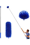 Ceiling Fan Duster with Extension Pole, Cobweb & Corner Brush Cleaning Kit w 2 Duster Heads for Cleaning