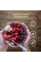 Double Wall Borosilicate Salad, Pasta, Matcha, Rice, Soup Bowl, Hot And Cold Serving Bowls Fruit Bowls Set of 2 500ML