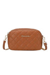 Women's PU Leather Shoulder Bag, Ladies Diamond Checkered Crossbody Bag Sling Bag Side Bag Carry Bag