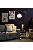 Stylish And Durable Modern Designed Omega Arc Floor Lamp 40 W Chrome 210cm