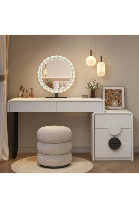 Modern Smart Dressing Table with LED Mirror – Stylish Vanity for Bedroom & Living Spaces