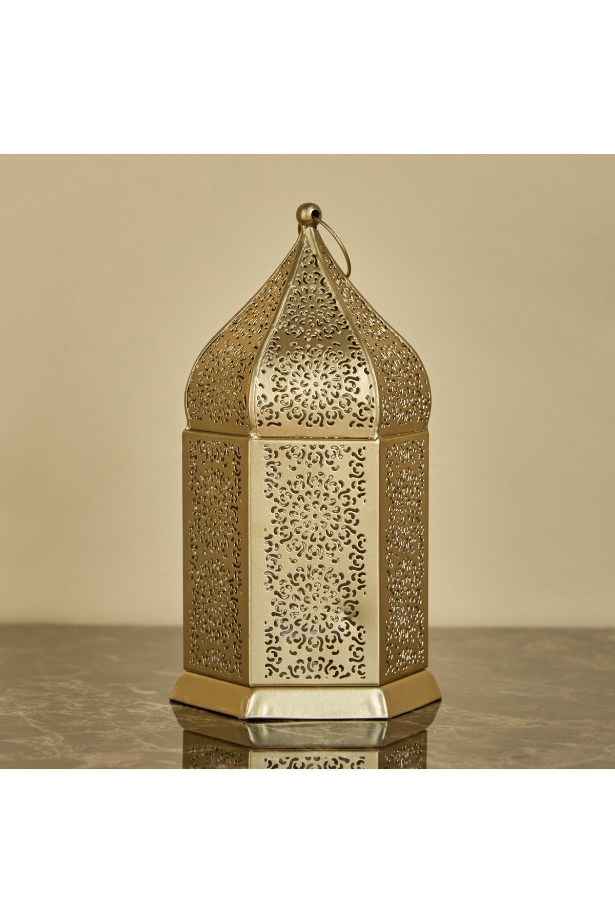 Vigo Iron and Glass Lantern - 23 cm