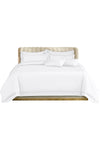 100% Combed Cotton Sateen 400 Thread Count Oxford Duvet Cover Set Double 210x210cm with 2xPillowcases Luxury Bedding Perfect for Summer Hotel Quality