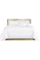 100% Combed Cotton Sateen 400 Thread Count Oxford Duvet Cover Set Double 210x210cm with 2xPillowcases Luxury Bedding Perfect for Summer Hotel Quality