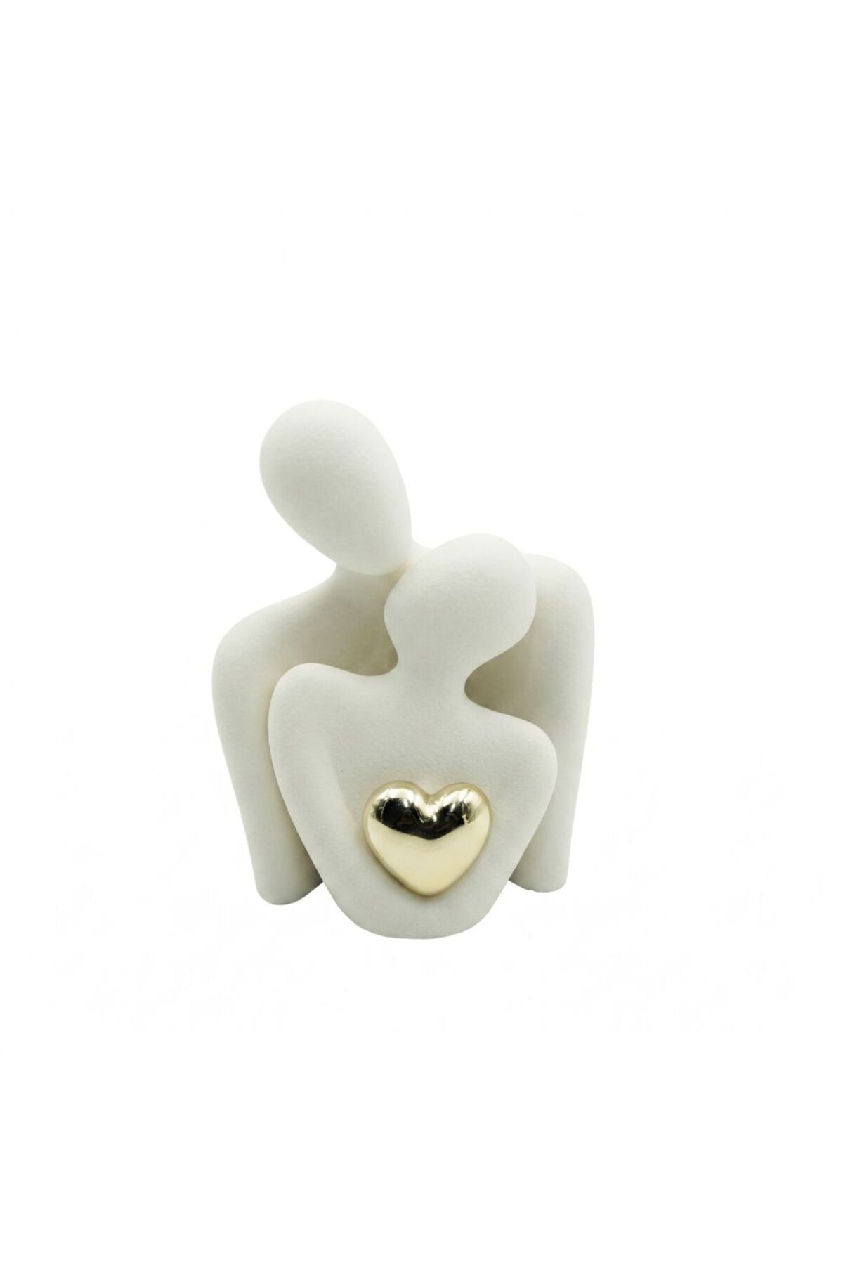 Beram White Cherished Hearts For Men And Women Unisex Romantic Heart Sculpture Gift Modern White Resin Décor For Couples Anniversary Wedding Valentine’S Day Home And Office Decoration