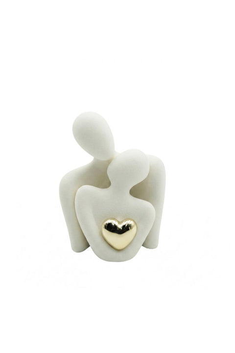 Beram White Cherished Hearts For Men And Women Unisex Romantic Heart Sculpture Gift Modern White Resin Décor For Couples Anniversary Wedding Valentine’S Day Home And Office Decoration
