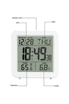 Digital Alarm Clock White 9x9x5cm