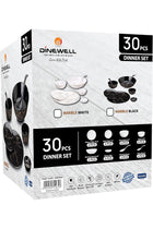 MELAMINE ULTRA DINNER SET 30PCS, DW8900-WHITE