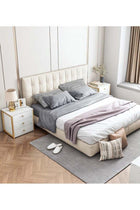 -Long Nightstand, Bedside Table, 43*35*50cm Dresser for Bedroom, Bed Side Table with Drawers, Modern End Table Bedside Furniture, Closet Organizer, Night Stand Bedside Table for Living Room, O