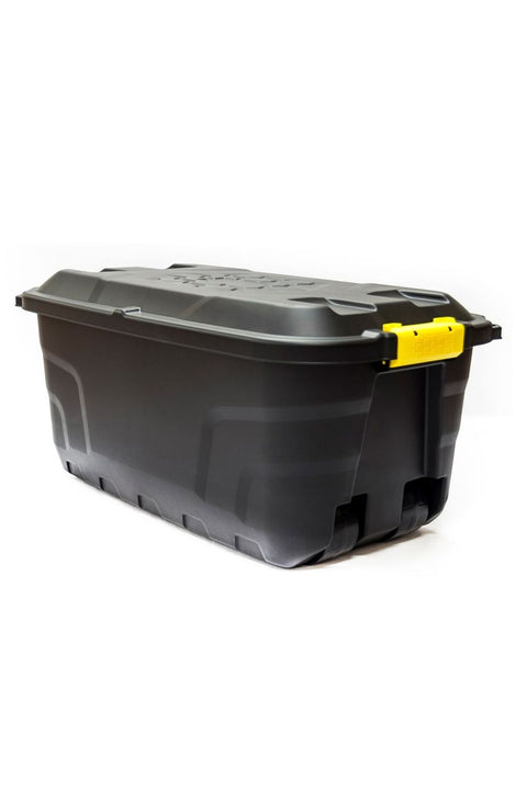 Storage Box With Wheels, Black, 75 Liters, 77 X 42 X 40 Cm, HTC-STR-750