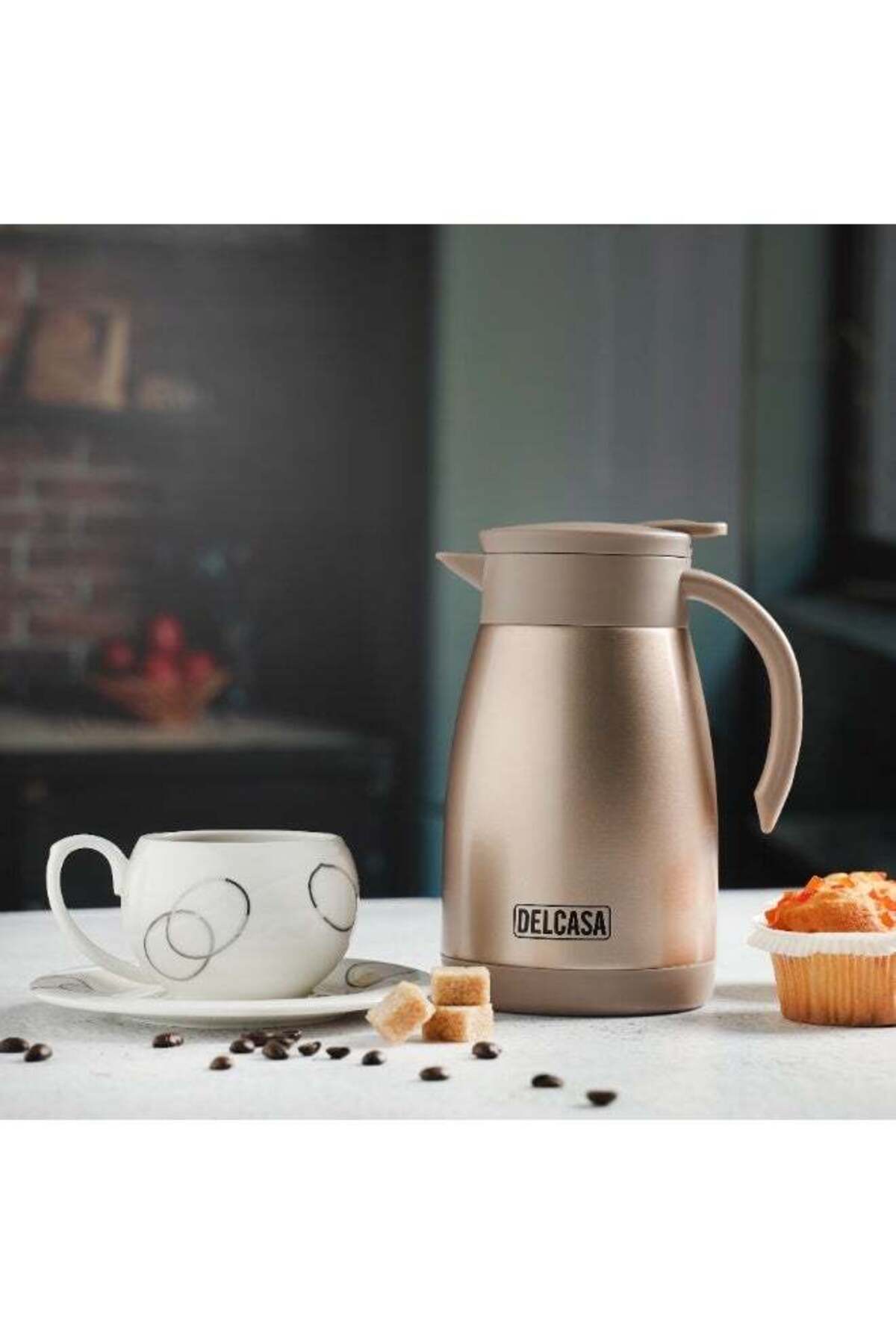 Stainless Steel Coffee Pot 750ml Vacuum Flask DC2130