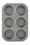 Muffin Pan 6-Cups Grey 29x18.2x3cm