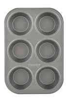 Muffin Pan 6-Cups Grey 29x18.2x3cm