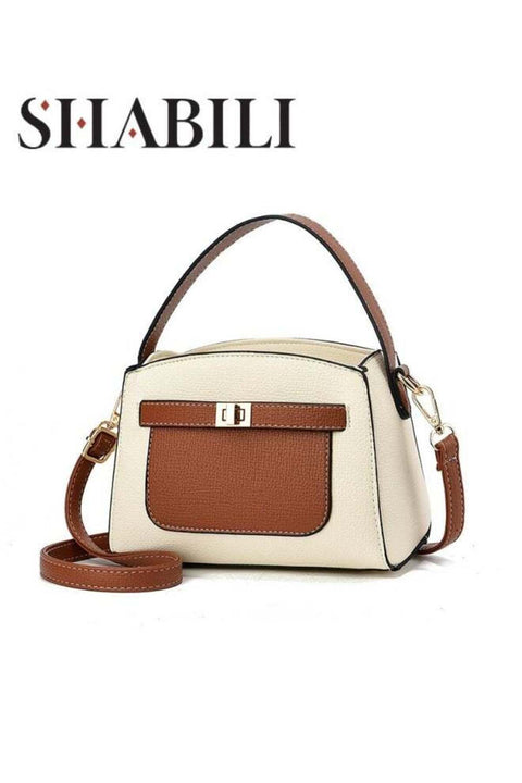 Women's Fashion Luxury Shoulder Bags, Ladies Designer Contrast Color Handbag Tote Bags Clutch Bag