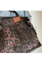 New Women's Tote Bag, Korean Style, Large Capacity Leopard Print Handbag, Trendy Fashionable Personality Commuter Underarm Shoulder Bag