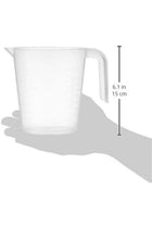 Transparent Measuring Pot With Handle White 1Liters