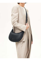 , Medium Moon Bend Bag Series, Head Leather, Large Capacity, Crescent Bag, Single Shoulder Underarm Bag - Black