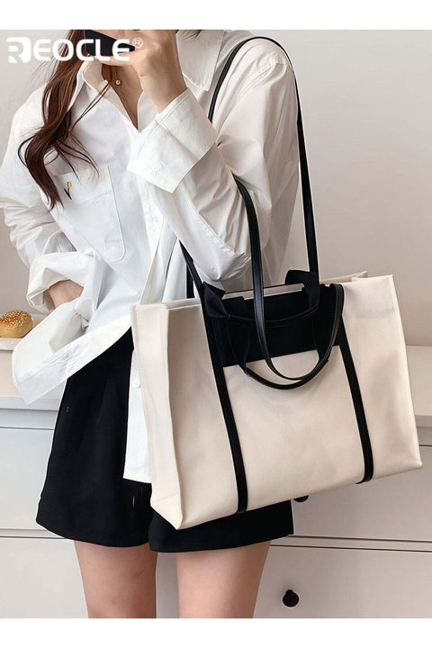 Women's Purses Tote Bag Top Handle Satchel Handbag Shoulder Crossbody Bags with Large Capacity Canvas Bag for Commuting & Daily & Travel