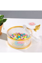 Acrylic Candy Bowl- RF12341/ Elegant and Sleek Design with Durable and Long-Lasting Construction, Gold Frame/ Multi-Purpose Storage Bowl Ideal for Fruits, Vegetable, Dcor Items, Candies/ Eas
