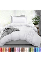 Duvet Cover Twin Size Set - 1 Duvet Cover with 1 Pillow Sham - 2 Pieces Comforter Cover with Zipper Closure - Ultra Soft Brushed Microfiber, 68 X 90 Inches (Twin/Twin XL, White)