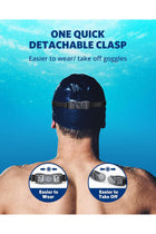 Swim Goggles, Swimming Goggles No Leaking Adult Men Women Youth, Aqua, UK-02-0016-1