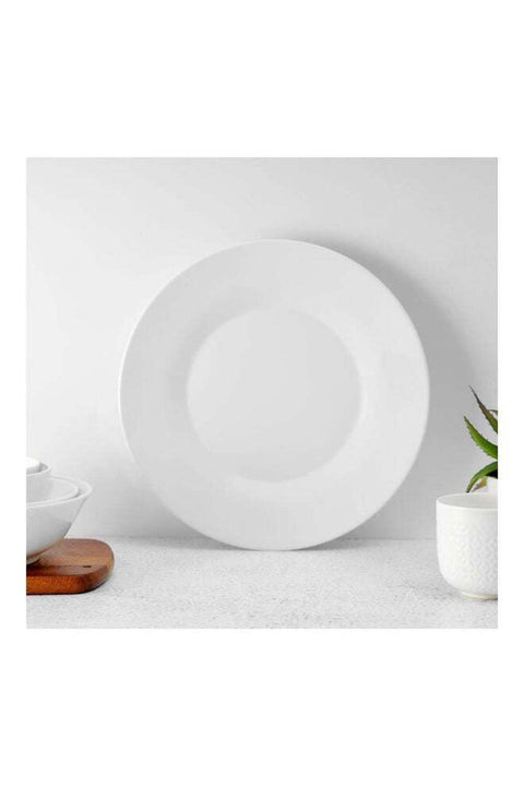 Melamine Deep Dinner Plate White 10inch