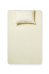 2- Piece Fitted Bedsheet Set Twin Size Microfiber Beige