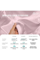 Deluxe 100% Cotton Double Duvet Cover Set 200x200 cm Light Pink, 600 Thread Count
