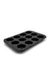 Granite Deep Muffin Tray | Non-Stick 12-Cup Muffin Pans Tin - Carbon Steel Baking Tray for Cupcakes PR48754