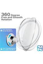 Summer Snow Magnifying Mirror with Light –10x Make up Mirror with 3 Light Modes and Suction Cups – Shower Mirror – Smooth and Easy Install – 360 Degree Swivel Joint.