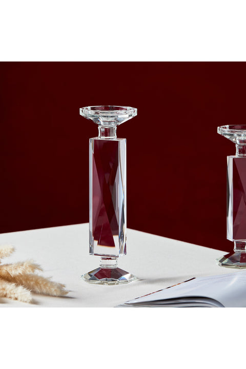 Arienne Pillar Candleholder Color: Clear Size Large