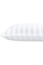 3-Piece Microfibre Fitted Sheet Set, Striped Pattern, White, Twin 120x200