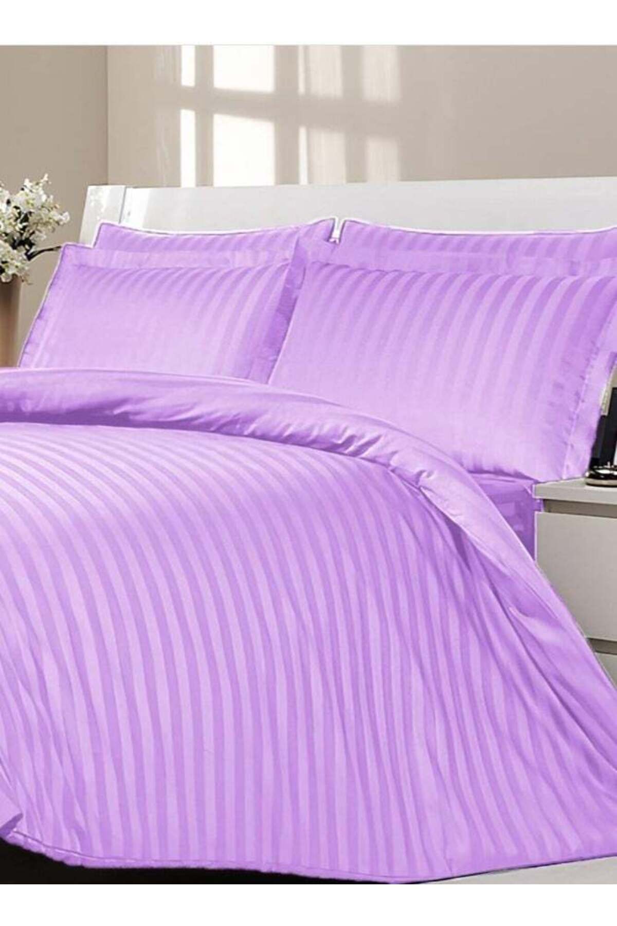 - complete duvet cover set with fitted sheet (4 pieces) soft luxurious bed sheet quilt covers