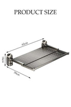 Wall Mounted Suction Cup Kitchen Prep Station，Multi Functional Foldable Expandable Dish Rack，Easy Installation,Waterproof And Rust Proof,