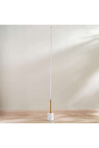 Siera Floor Lamp with Marble Base - Brass