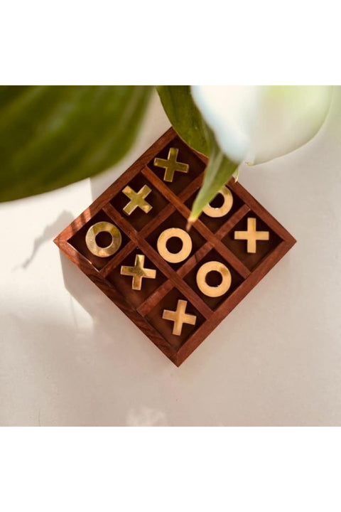 Wooden Tic Tac Toe Game