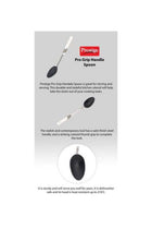 Pro Grip Handle Spoon White/Black/Silver 9.2x4.4cm