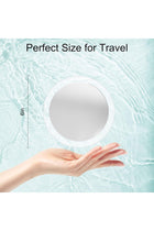 30X Magnifying Mirror With Suction Cup for Easy Mounting, 6 Inch Travel Makeup Mirror, Stick on Shower Mirror for Plucking Eyebrows