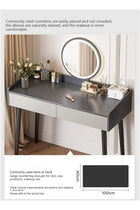 Home Bedroom Dressing Table Storage Cabinet with LED Hd Makeup Mirror, 2 Drawers Dressing Table With Drawers Vanity Table Beautiful Makeup Table 100*40*116CM