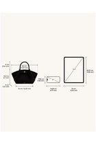 Hana Mini Faux Suede Tote Bag - Black