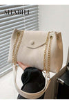 Women Cross Bags PU Leather Crossbody Bag, Ladies Large-Capacity Chain Shoulder Sling Bag