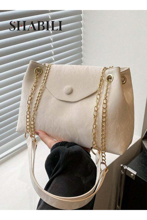 Women Cross Bags PU Leather Crossbody Bag, Ladies Large-Capacity Chain Shoulder Sling Bag
