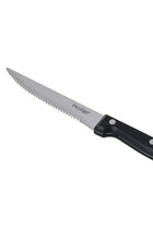 6-Piece Steak Knife Set Black/Silver 11cm