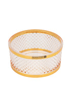 Acrylic Candy Bowl- RF12341/ Elegant and Sleek Design with Durable and Long-Lasting Construction, Gold Frame/ Multi-Purpose Storage Bowl Ideal for Fruits, Vegetable, Dcor Items, Candies/ Eas