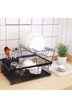 Compact Dish Drying Rack 2 Tier Dish Racks for Kitchen