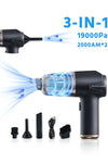 Cordless Car Vacuum Cleaner, Air Duster, Air Blow Powerful Brushless Motor 19000PA Handheld Vacuum