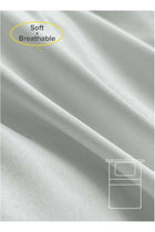 Single Size 3Pc Fitted Sheet Set | Soft Microfiber Material | Light Grey Color