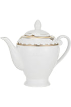 47 Pieces Decal Round Dinner Set, White, W 46.0 x H 34.0 D 31.0 cm