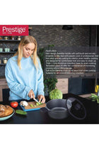 Essential Cast Aluminum 20 Cm Casserole With Glass Lid | Non Stick Induction-Based Stockpot With Lid black
